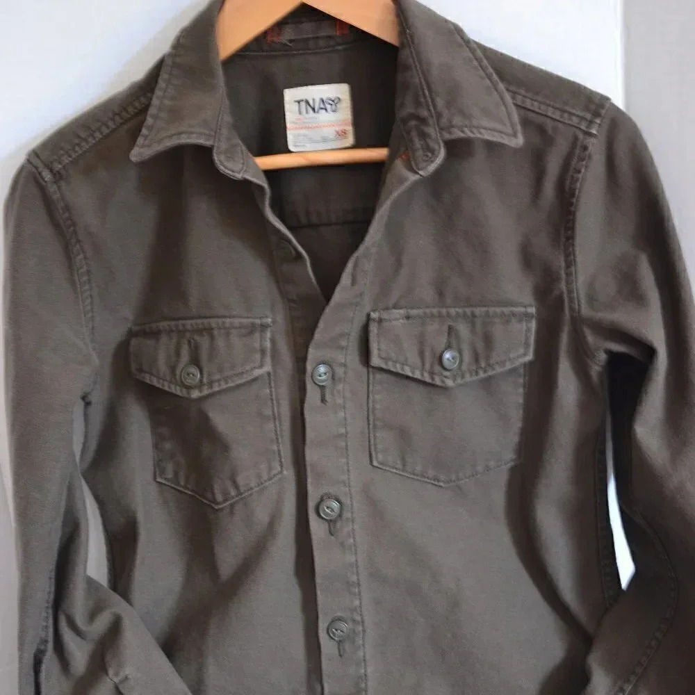 TNA Army  Green Shacket